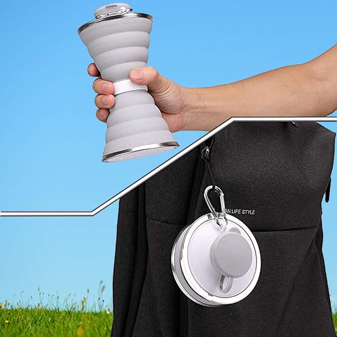 Collapsible Water Bottle, Camping Cup - Image 2