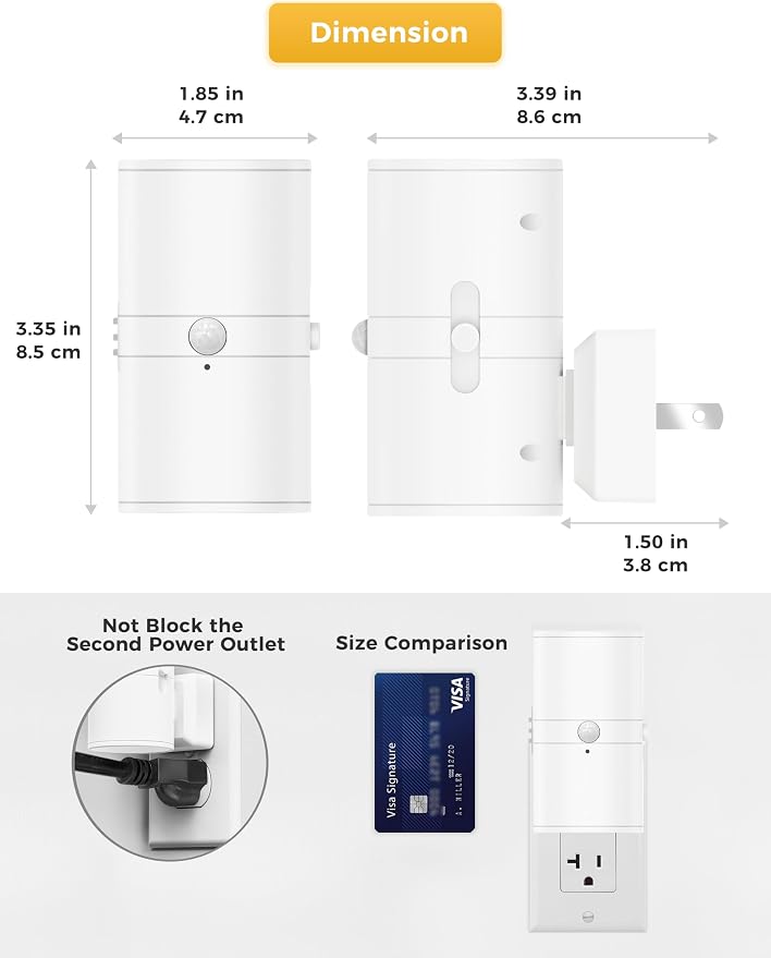 L LOHAS LED Motion Sensor Night Light, Bright Night Light, 5000K Daylight White - Image 6