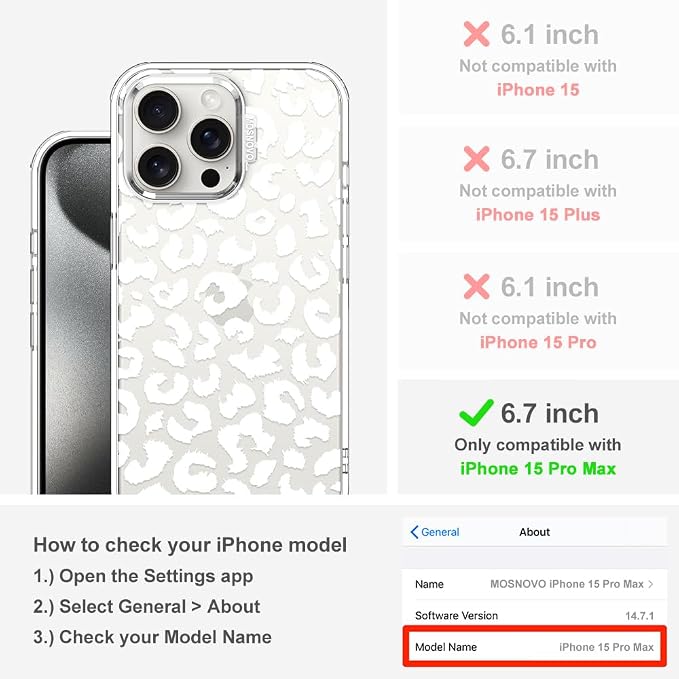 MOSNOVO Case for iPhone 15 Pro Max - Image 2