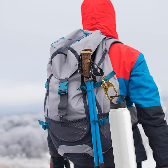 Ahiller Carabiner Clip, Double Anti-Misopening Locking Design, Key Ring Clip - Image 4
