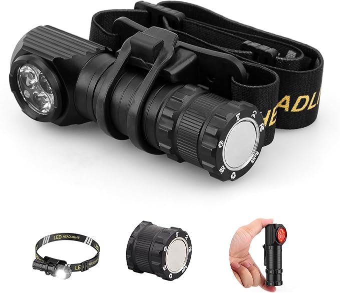 2 in 1 Detachable Flashlight & Headlamp, LED Rechargeable Head Lamp High Lumens by Spriak%E5%93%81%E7%89%8C%E6%97%97%E8%88%B0%E5%BA%97
