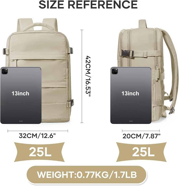 coowoz Travel Backpack For Women Men, Carry On Backpack, Hiking Backpack - Image 3