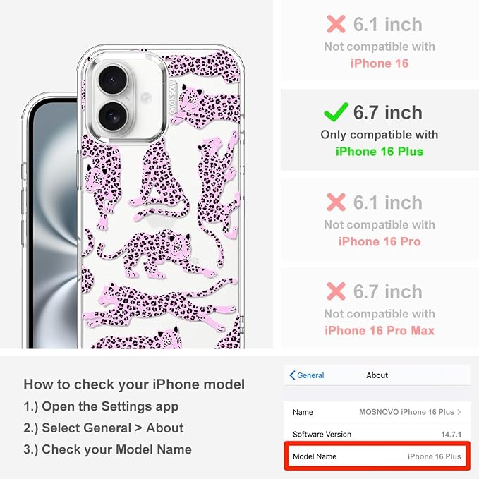 MOSNOVO Case for iPhone 16 Plus - Image 2