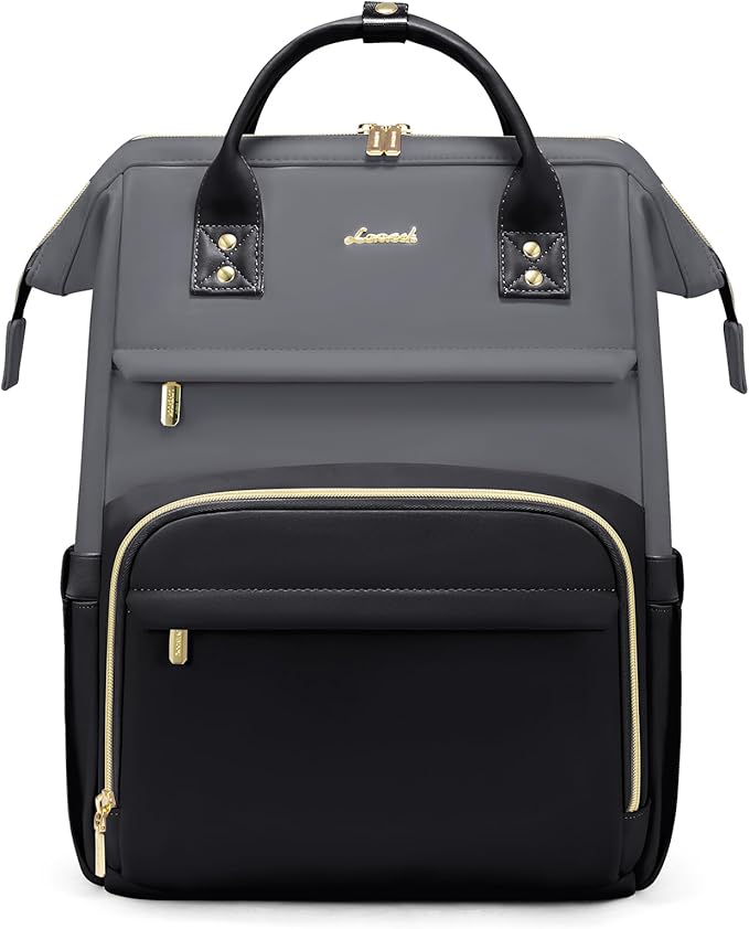LOVEVOOK Leather Backpack for Women, 15.6 inch Leather Laptop Backpacks Women by LOVEVOOK