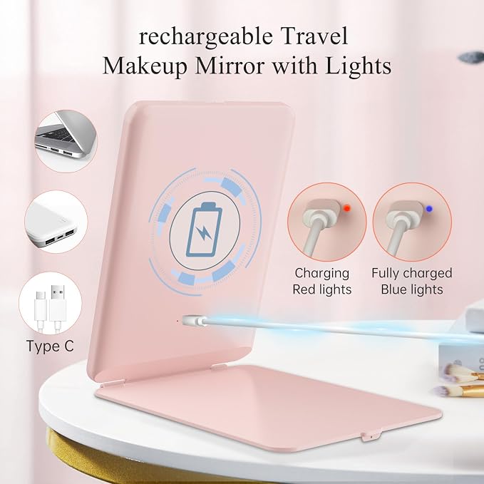 FUNTOUCH Rechargeable Travel Makeup Mirror - Image 2