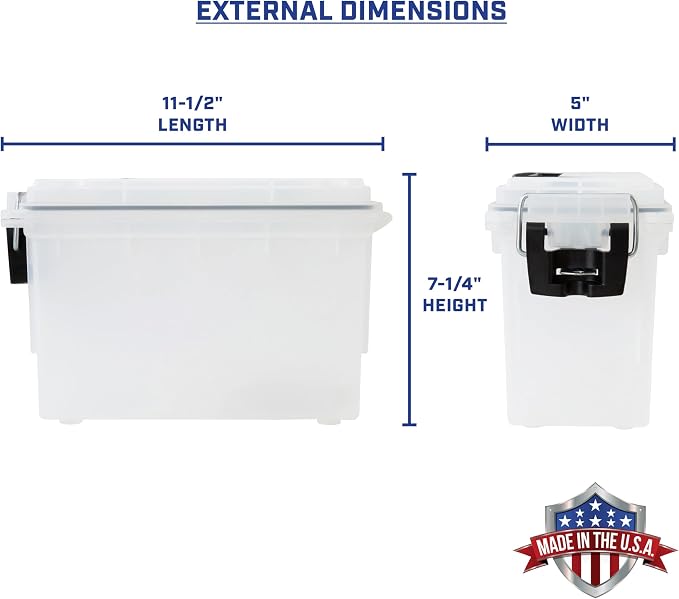 Sheffield 12793 2-Pack Ammo Storage Box, Stackable .30 Cal Field Boxes - Image 2