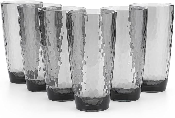 KOXIN-KARLU Hammered 26-ounce Plastic Tumbler Acrylic Glasses by KOXIN-KARLU