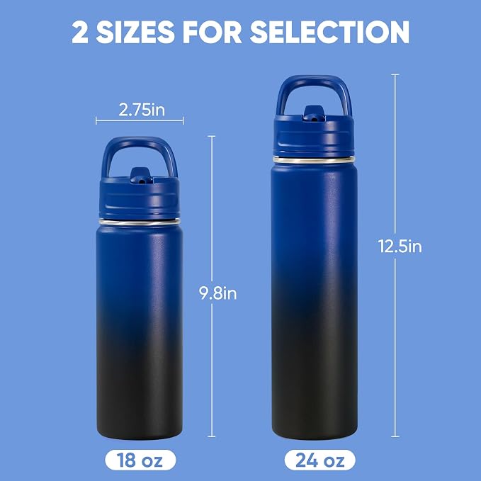 Fijinhom 18oz Insulated Stainless Steel Water Bottle - Image 2