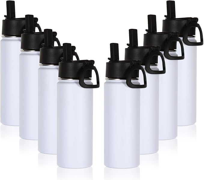 Volhoply 18oz Insulated Water Bottle Bulk 8 Pack, Kids Stainless Steel Water by LiveFully%EF%BC%8CDrinkFreely%E2%80%94KeepGoingwithVolhoply%EF%BC%81