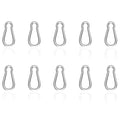 Carabiner, Heavy Duty Galvanized Steel Spring Snap Hook Carabiner Clips by High-PQ