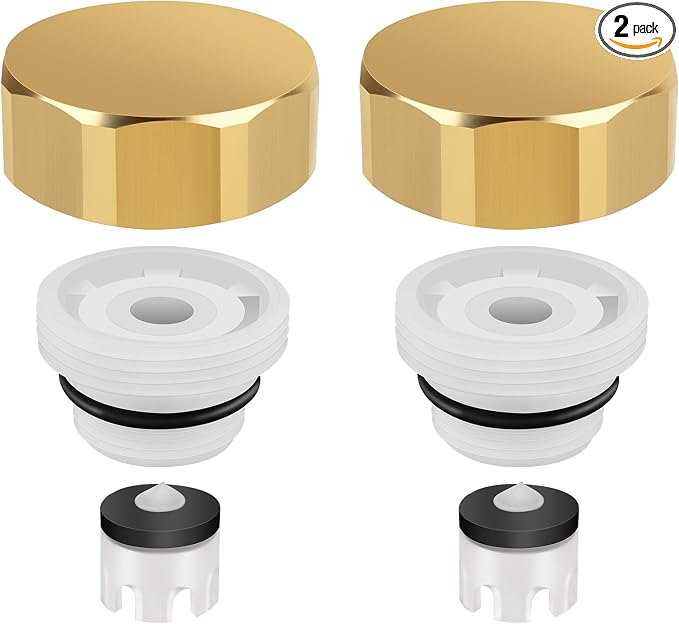 Boltigen 2 Sets Outdoor Faucet Repair Kit, Brass Vacuum Breaker Outside Faucet by Boltigen