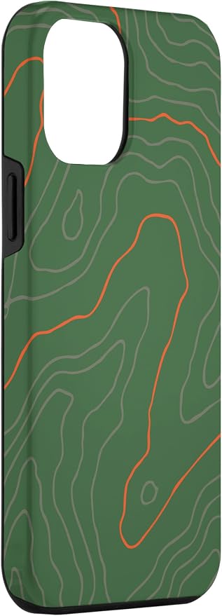Backcountry Topo Guide Orange Lines Topographical Map Case - Image 3