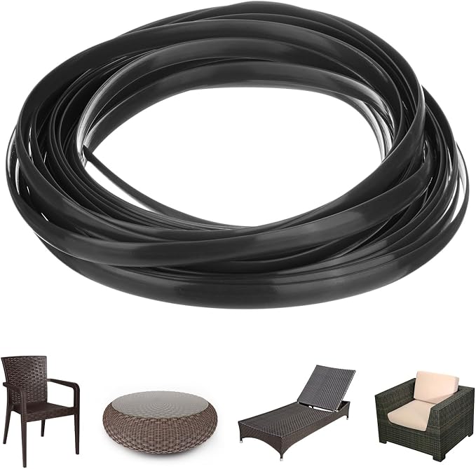 M METERXITY 1-Pack Wicker Repair Kit, 8mm x 33ft/10m Plastic Flat Rattan by MMETERXITY