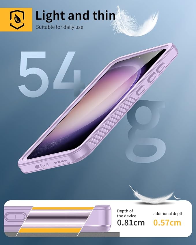 Lanhiem for Samsung Galaxy S23 Case, IP68 Waterproof Dustproof Case - Image 5