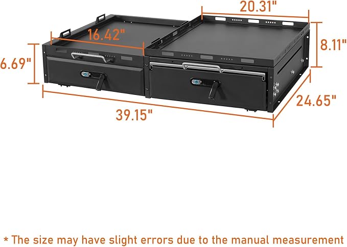 Hooke Road JK JL Trunk Cargo Storage Drawer System & Fridge Slide Mount & - Image 9