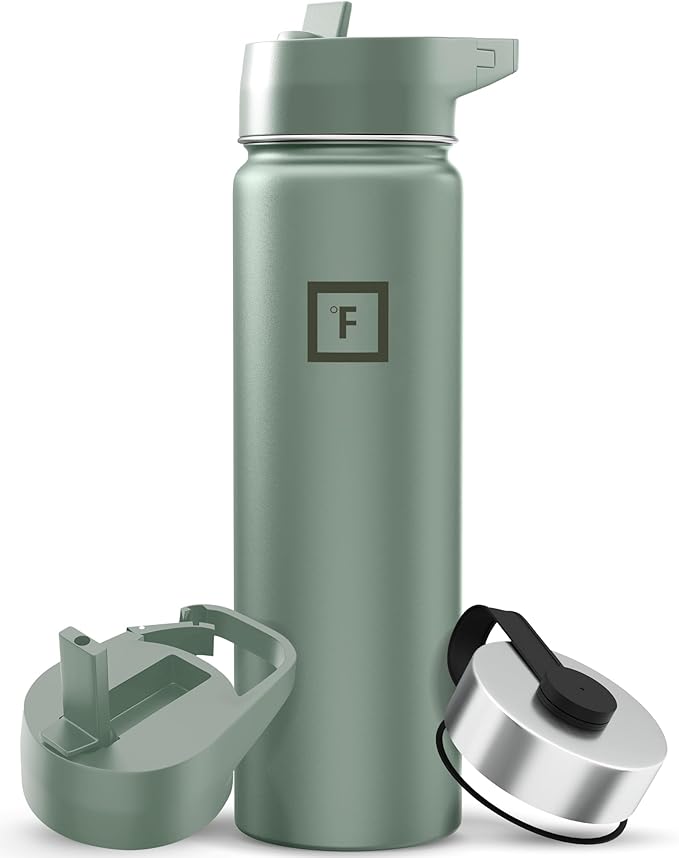 IRON °FLASK Camping & Hiking Hydration Flask - 22 oz Sage by IronFlask
