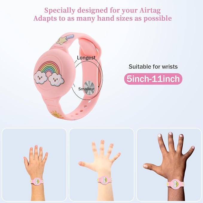 R-fun Waterproof Air Tag Bracelets Compatible - Image 4