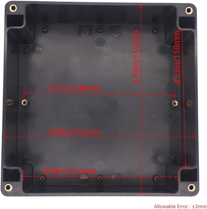 Project Box IP65 Waterproof Junction Box ABS Plastic Black Electrical Boxes DIY - Image 3