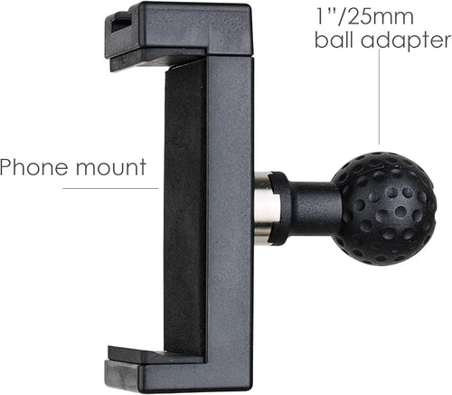1-Inch Ball Mount with 2.3"- 3.5" Width Phone Holder Combatible - Image 2