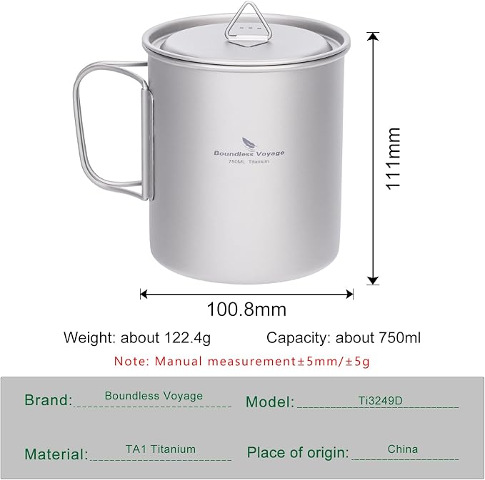 Boundless Voyage Titanium Camping Mug - Image 3