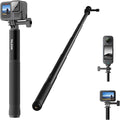 TELESIN 47" Extension Selfie Stick, Portable Handheld Invisible Monopod Pole by telesin