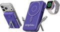 Magnetic Portable Charger Built-in Cables, 10000mAh Fast Charging Wireless by Unknown