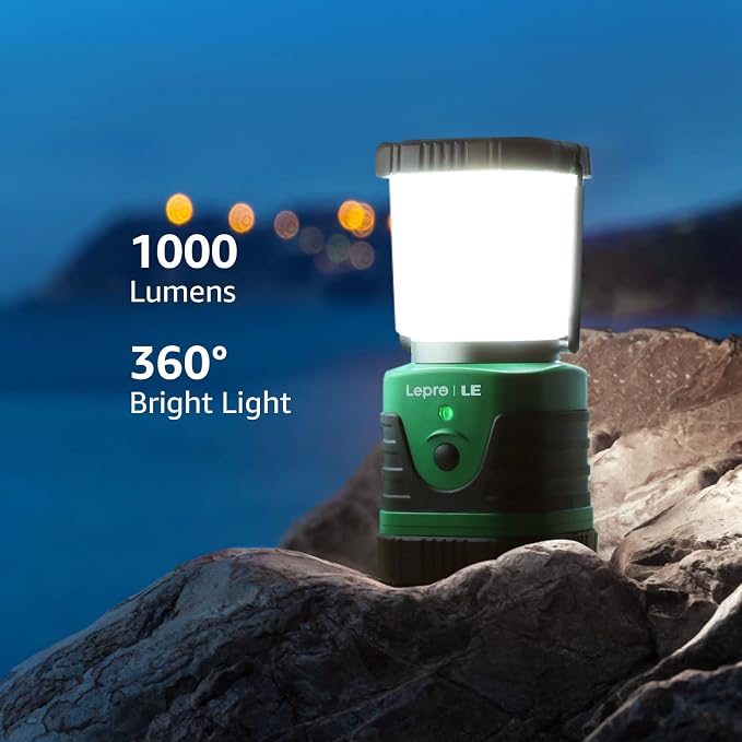 Lighting EVER 1000LM LED Camping Lantern Rechargeable, 4400mAh Power Bank - Image 6