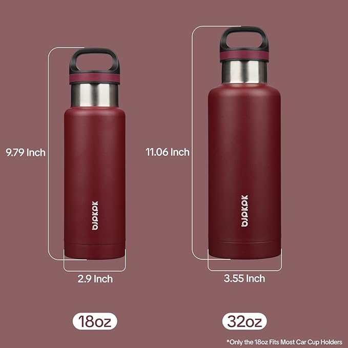 BJPKPK Insulated Water Bottle 18OZ Stainless Steel Water Bottle - Image 3