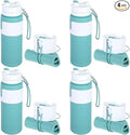 LemonRoad 4 Pcs 26 oz Silicone Collapsible Water Bottle, Portable Foldable by Unknown