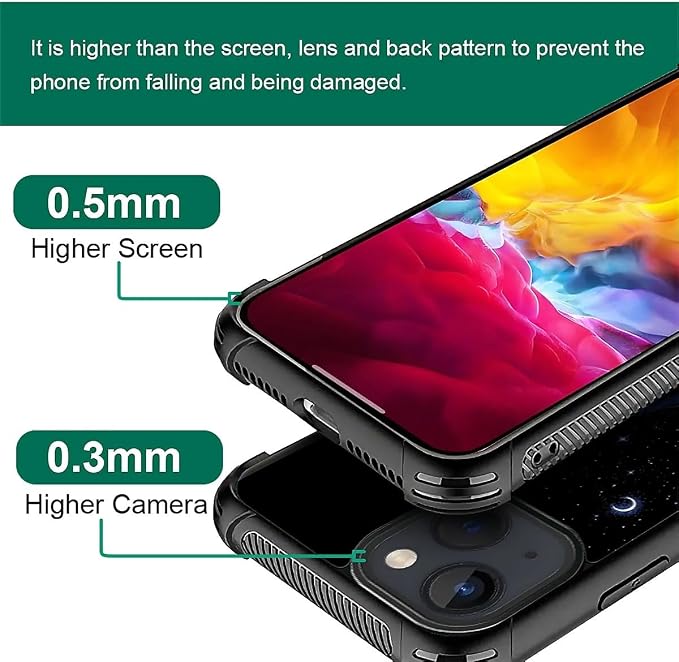 for iPhone 15 Plus Case, Galaxy Fox Wolf Pattern Graphic Design Girl Boy Soft - Image 5