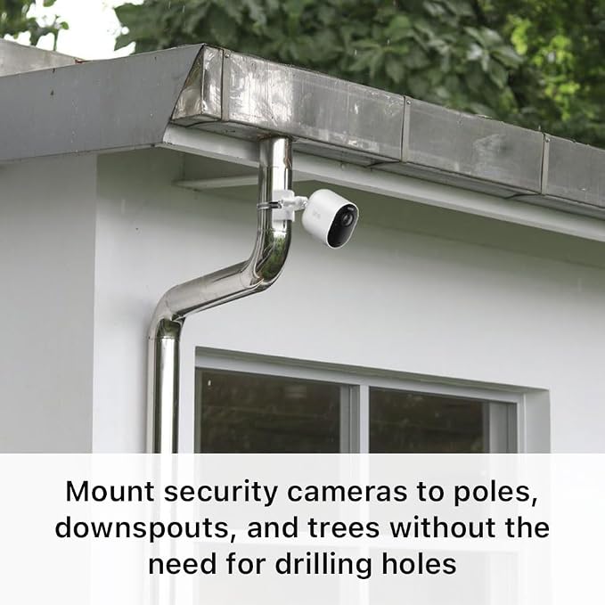 Holicfun No-Drill Outdoor Security Camera Pole Mount, Universally Compatible - Image 2