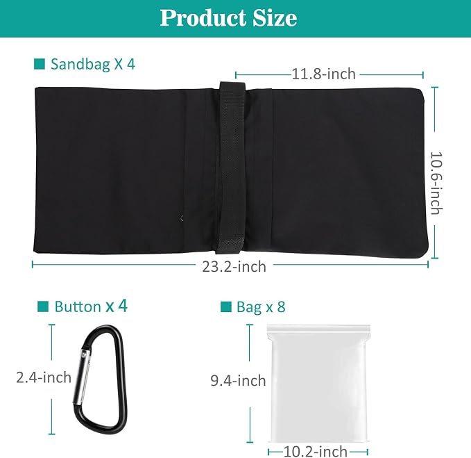 2 Packs Sandbags Weight Bags for Light Stand Photography Video Support - Image 5