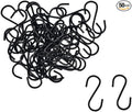 50pcs 1.7 Inch Black Iron Mini S Hooks Multipurpose Hangers by Unknown