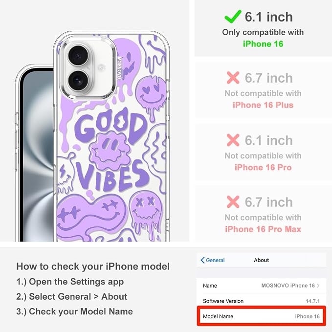MOSNOVO Case for iPhone 16 - Image 2