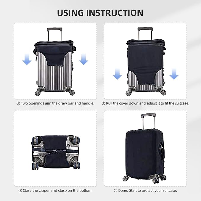 Bright Flamingo Tropical Leaf Elastic Luggage Cover, Suitcase Protector - Image 7