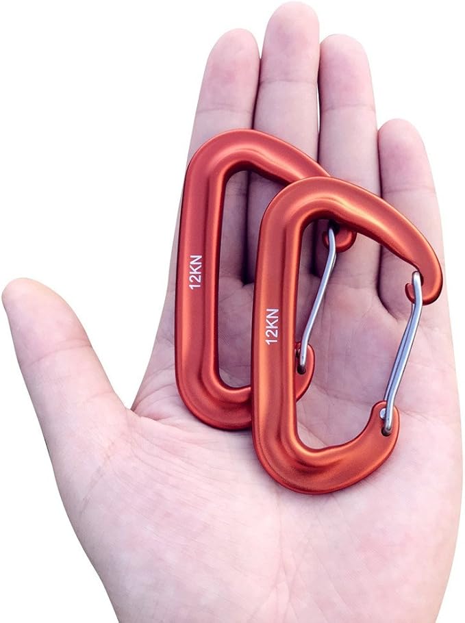 L-Rover Carabiner, 12KN Lightweight Heavy Duty Carabiner Clips, Aluminium - Image 2