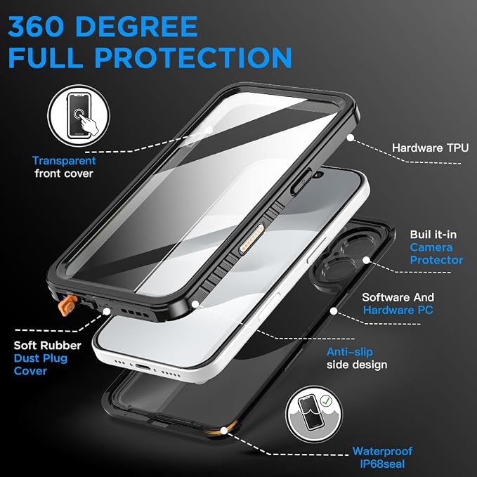 AICase Compatible with iPhone 17 Case Waterproof - Image 5
