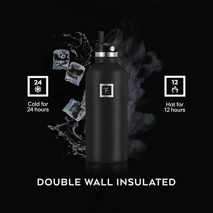 IRON °FLASK Camping & Hiking Hydration Flask - 24 oz Cobalt - Image 4