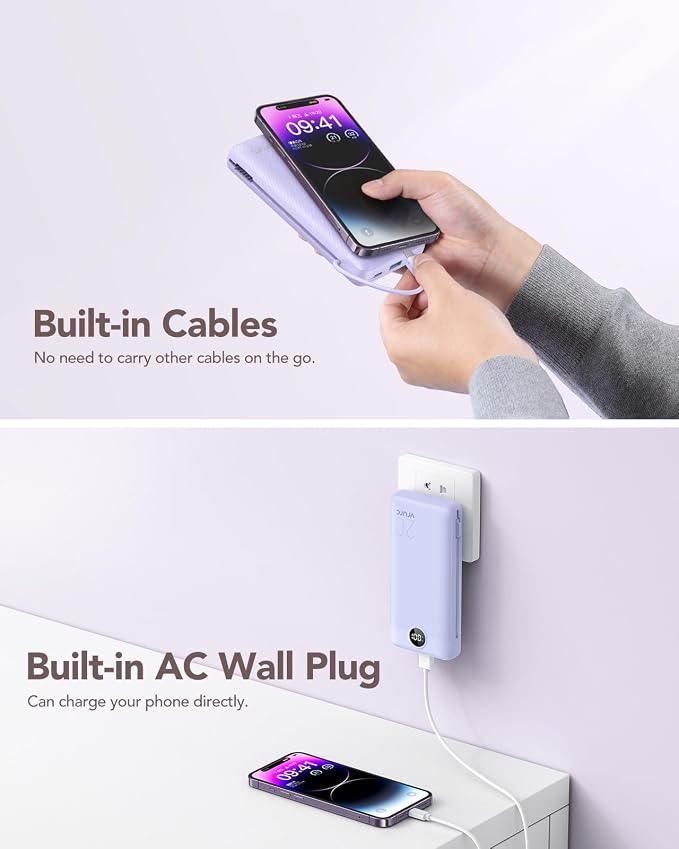 VRURC Portable Charger 20000mAh, Fast Charging Power Bank USB C, 4 Output 2 - Image 4