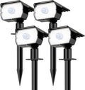 nipify Solar Lights Outdoor Waterproof, Motion Sensor Spot Lights- 4 Pack/56 by Nipify