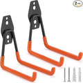 2 Pack Garage Hooks Heavy Duty Storage Organizer Wall Mount Power and Garden by LUPYJI