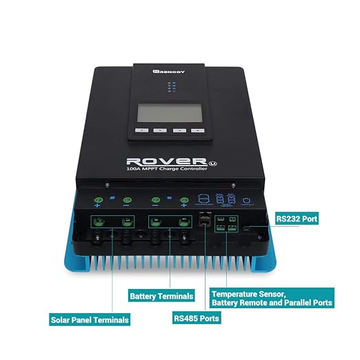 Renogy 100A 12V/24V/36V/48V DC Input MPPT Solar Charge Controller Auto - Image 5