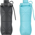 YCT Collapsible Silicone Travel Water Bottle 20oz, Reuseable Leakproof BPA Free by YCT