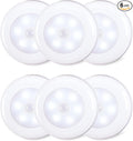 STAR-SPANGLED 6 Pack 2.8” Motion Sensor Lights Indoor AAA Battery Operated by STAR-SPANGLED