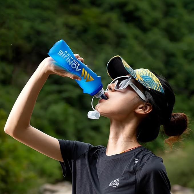 AONIJIE TPU Soft Flask Water Bottle Collapsible Running Flask - Image 3