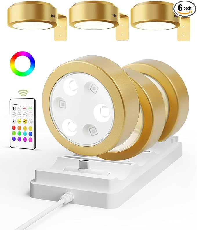 EZVALO Picture Lights for Wall, Rechargeable Battery Magnetic Poster Lights by EZVALO
