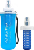 700ml Soft Flask Water Bottle, Collapsible Water Bottle by CXWLJL