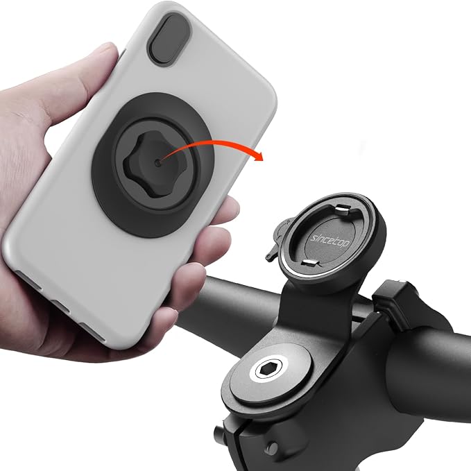 sincetop Bike Phone Mount, Mountain Bicycle Stem Phone Holder-Aluminum by sincetop