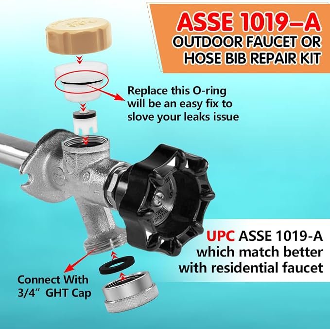 2PCS UPC ASSE 1019-A Repair Kit, Vacuum Breaker Repair Kit, Anti Siphon Valve - Image 5