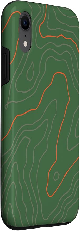 Backcountry Topo Guide Orange Lines Topographical Map Case - Image 3